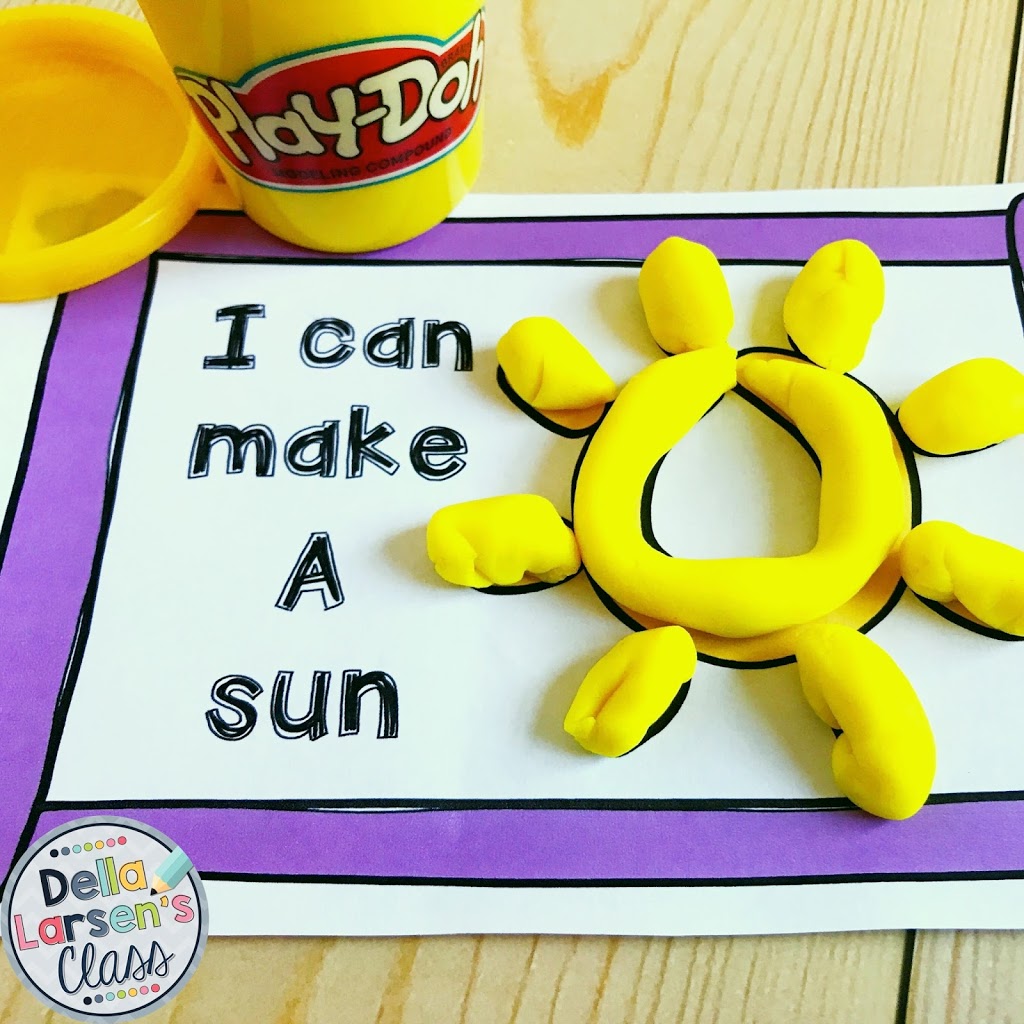 Play doh fine motor center