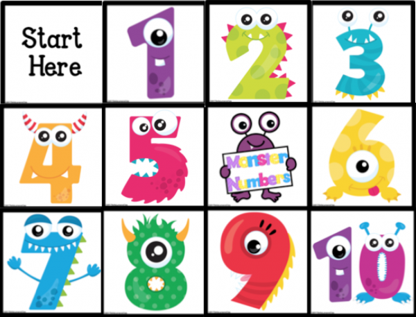 BeeBot monster numbers Mat