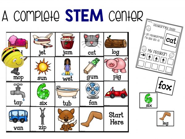 BeeBot CVC word stem center