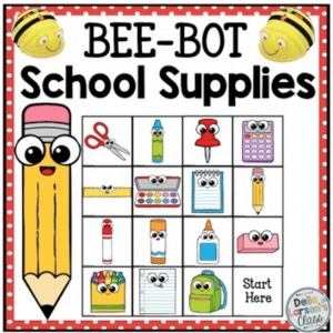 BeeBot school supplies cover