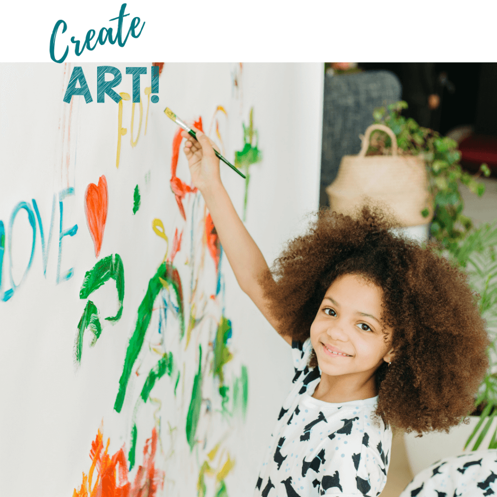 Create art with your child this summer