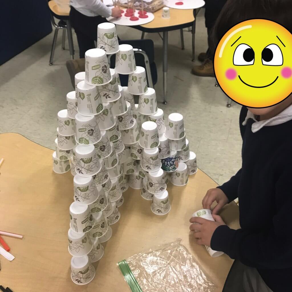 using cups stem activity