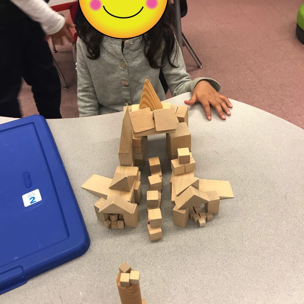 Using blocks in kindergarten