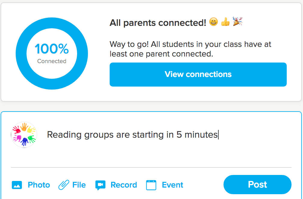 Class Dojo message