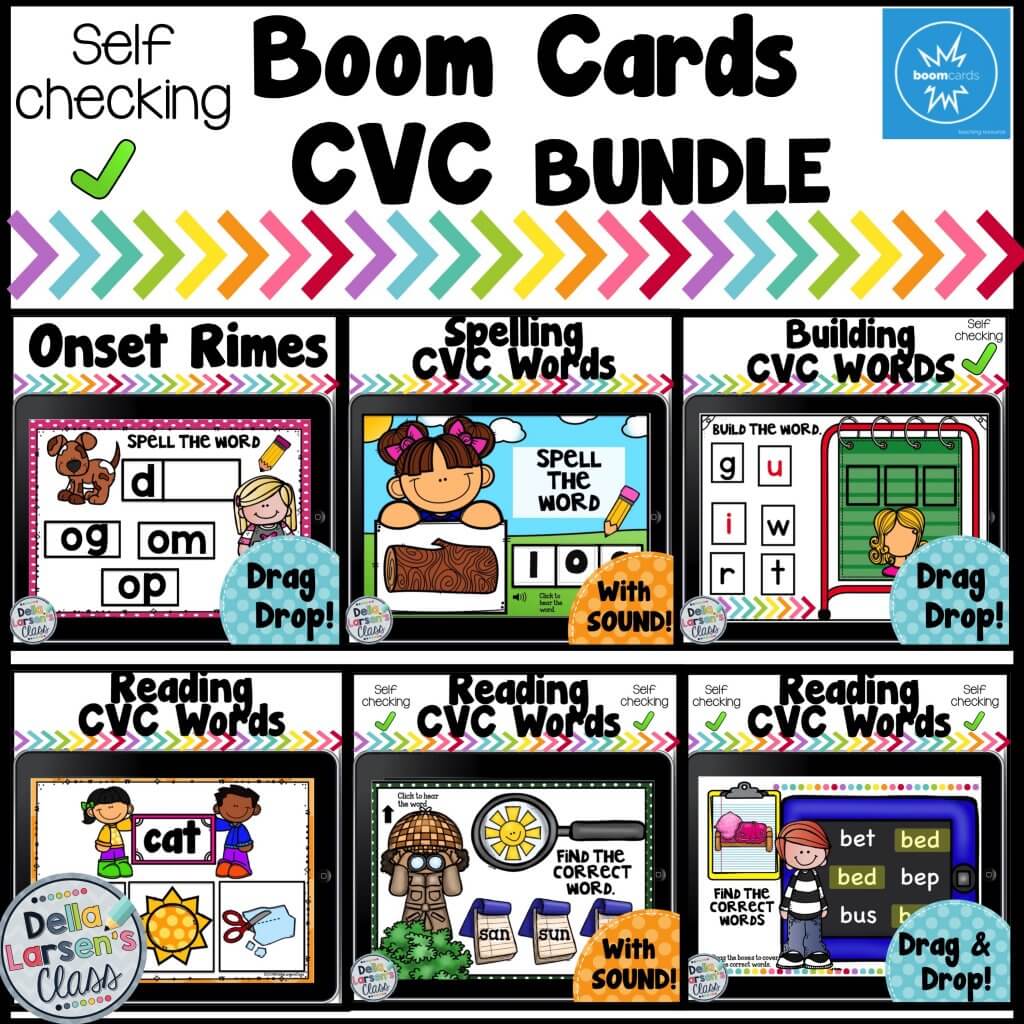 CVC words with Boom Cards